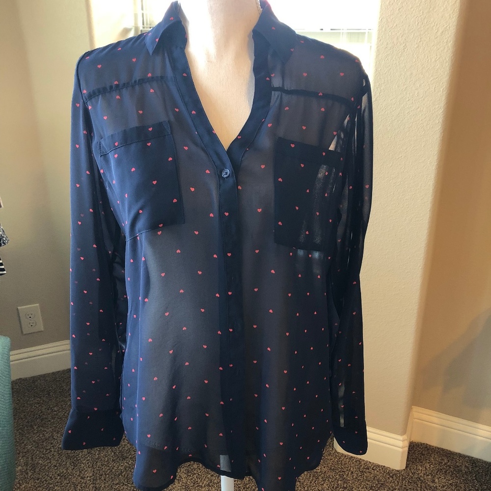 Express Portofino Hearts Navy Blue